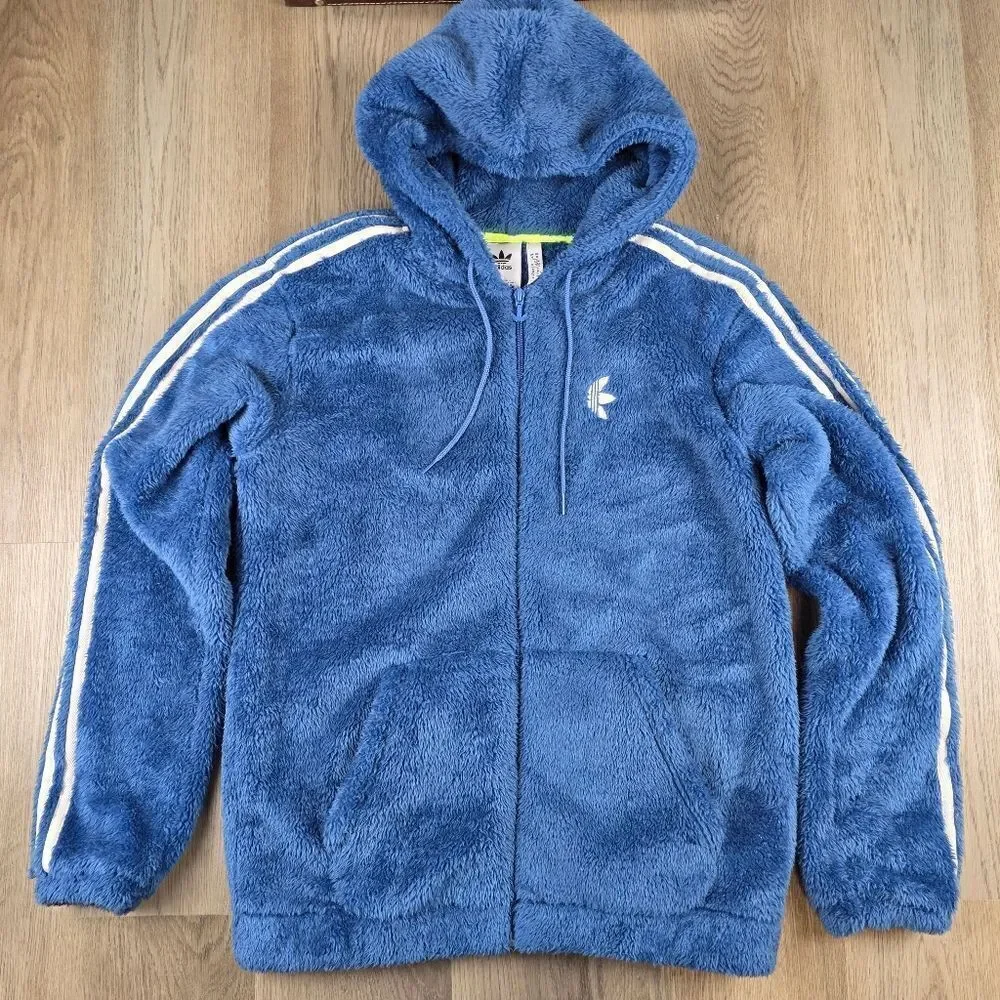 Adidas Indigo Herz Fur Hoodie Size M